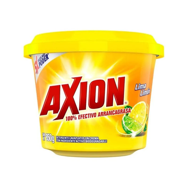 Lavaplatos Axion Limon en crema - 850 gr – Tienda Salvadoreña Atl