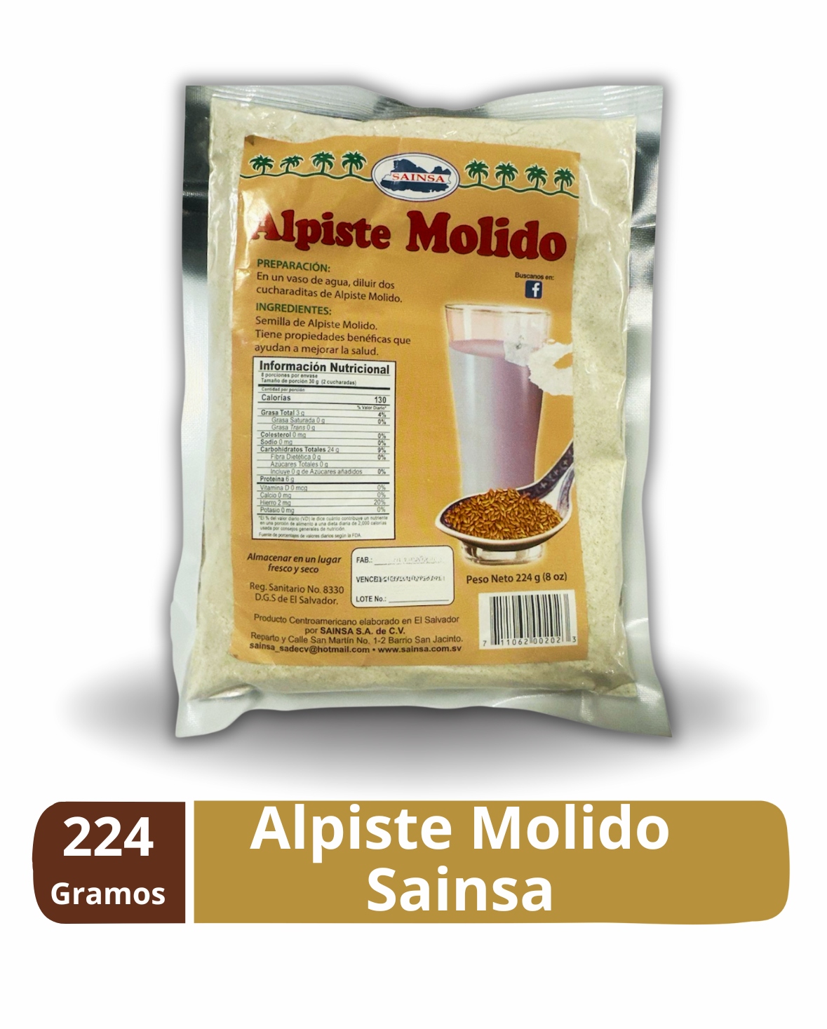 Alpiste Molido 224gr - Sainsa