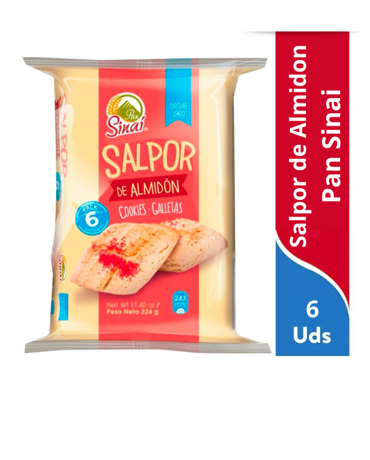 Salpor de Almidon paquete de 6 unidades - Pan Sinai