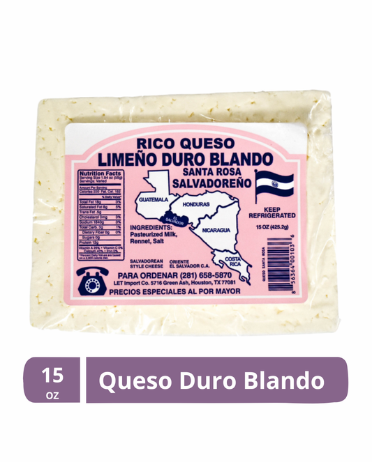 Queso Salvadoreño Duro Blando 15 oz | Rico Queso Limeño