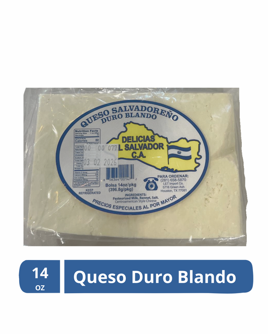 Queso Salvadoreño Duro Blando 14 oz | Delicias El Salvador