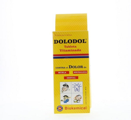 DOLODOL tableta vitaminado 20 sobres por 4 tabletas