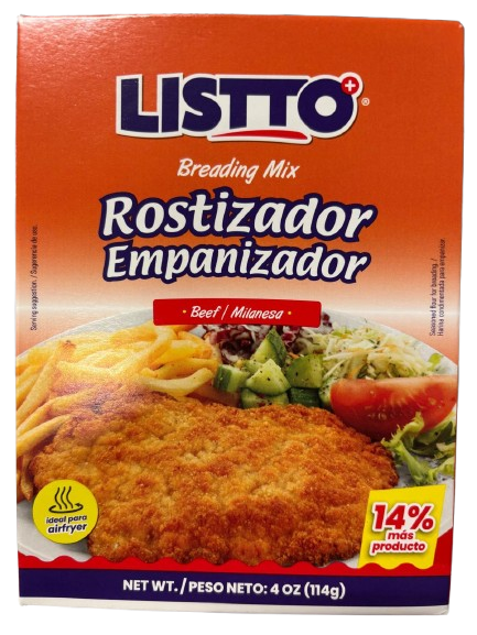 Empanizador para Milanesa Listto 114g.