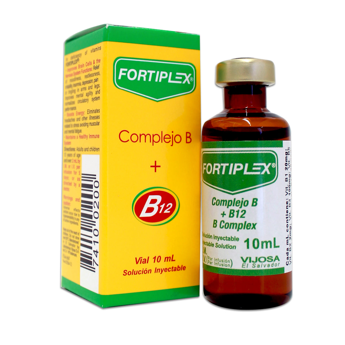 Fortiplex Complejo B + B12 10ml inyectable