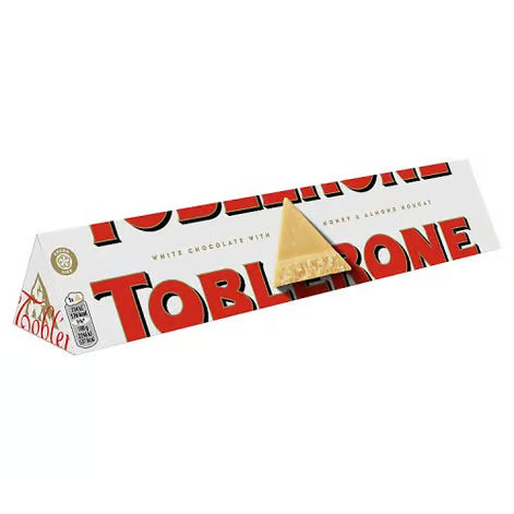 Toblerone chocolate Blanco con Almendras 100gr