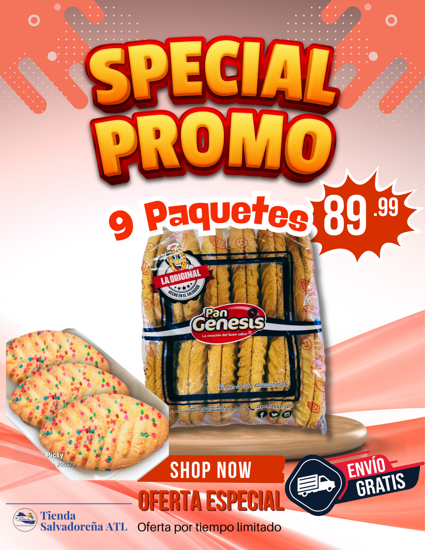 Especial Promo 9 Paquetes de Hojitas con Envio Gratis
