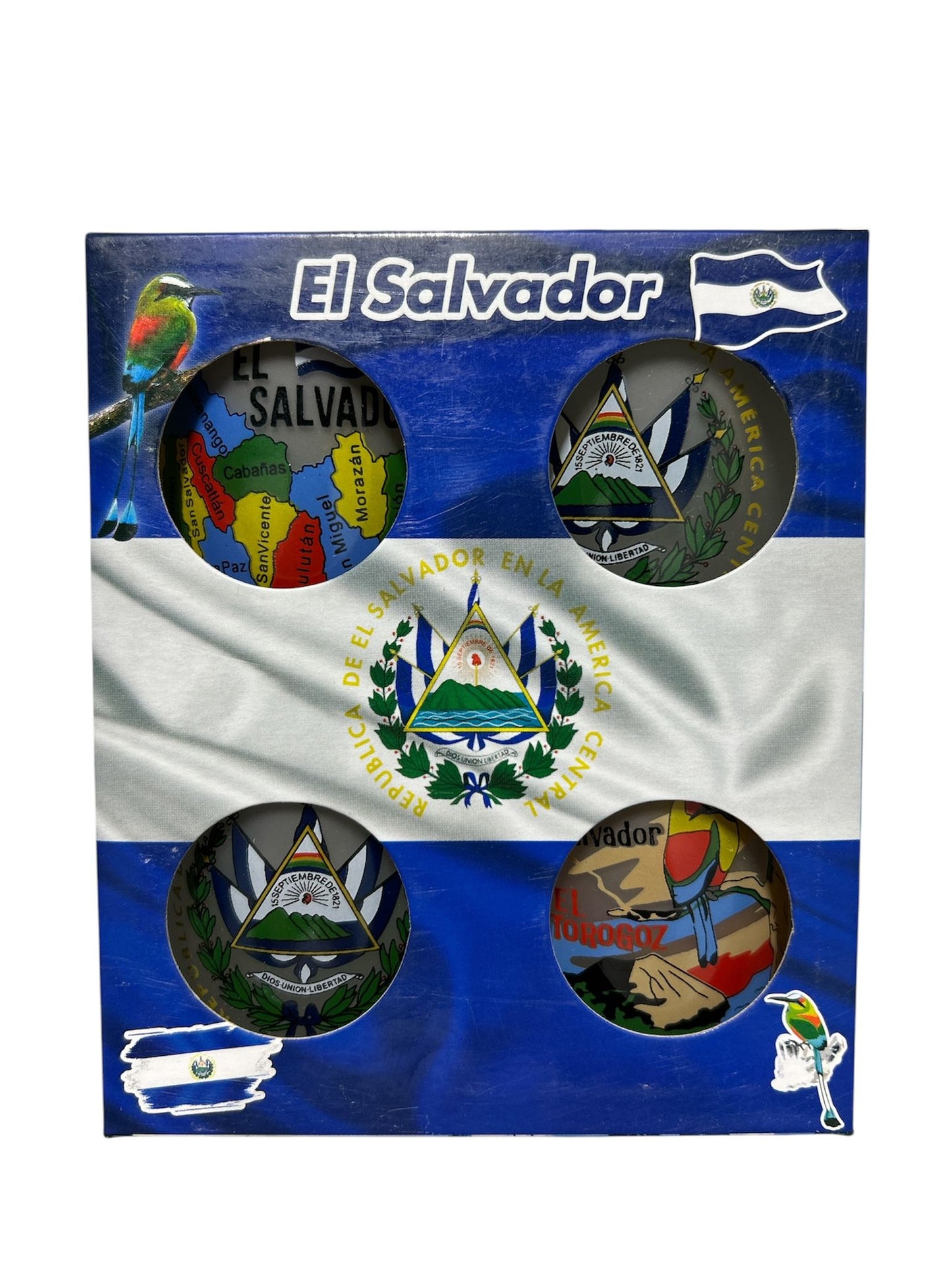 Vasos Tequileros de El Salvador pack de 4