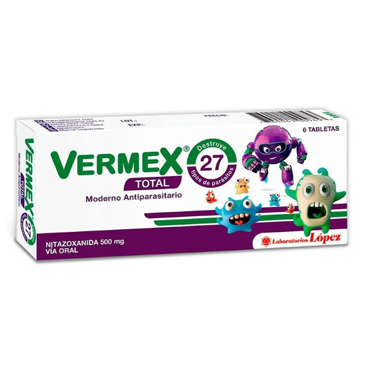 Vermex Total - Caja de 6 Tabletas