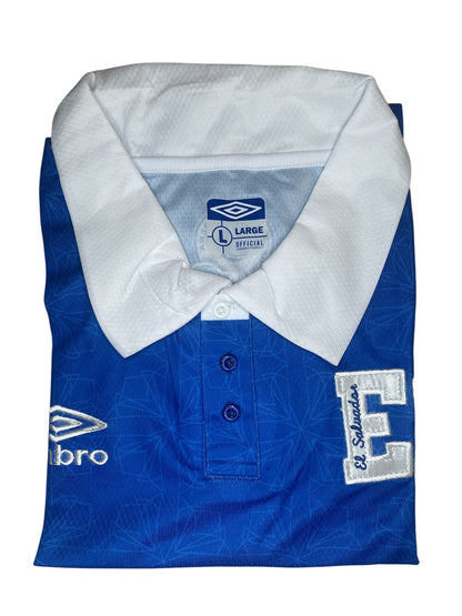 Camisa Azul tipo Polo de El Salvador