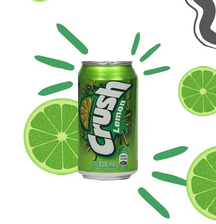 Crush Lemon Soda 350 ml