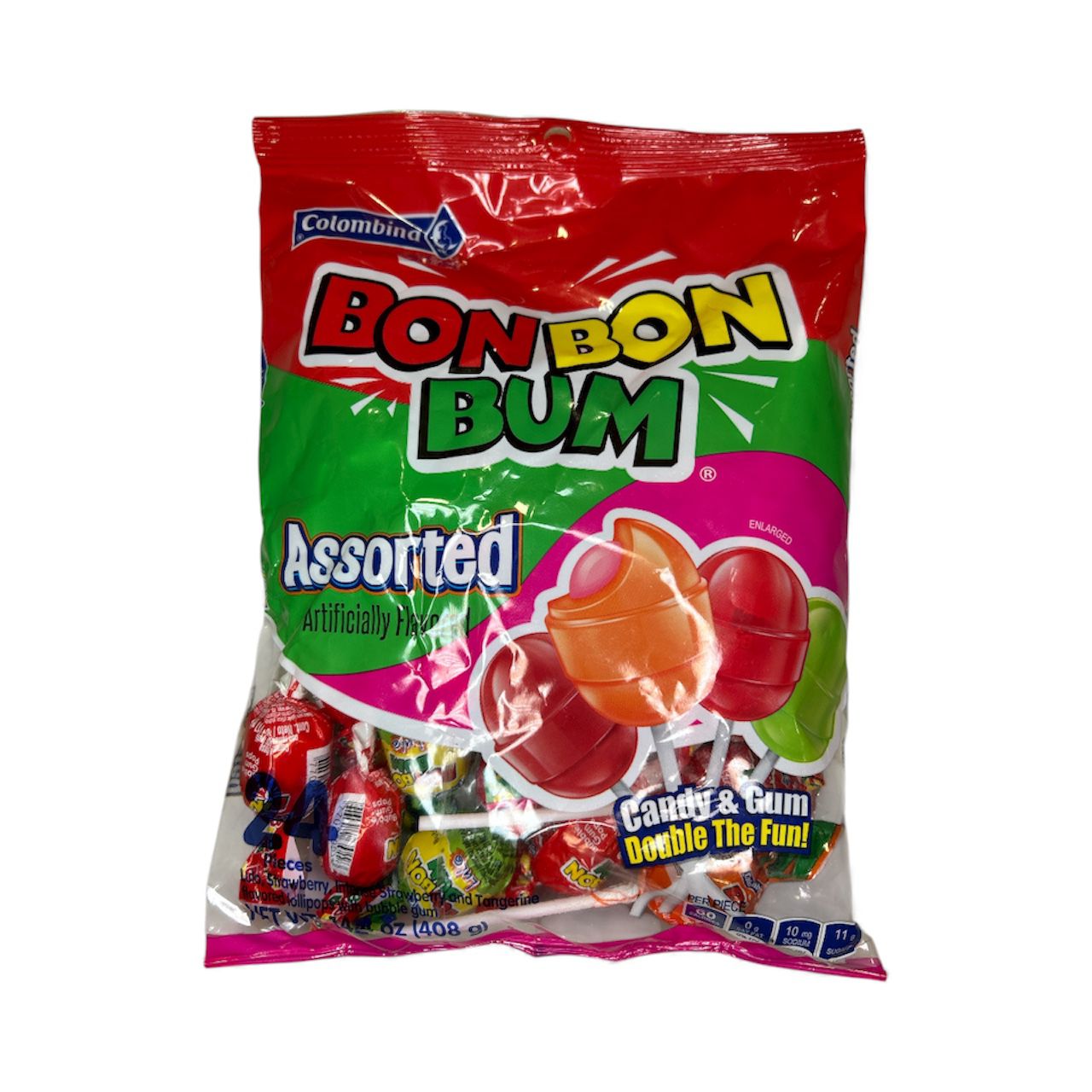 Bonbonbum Sabores Surtidos (Bolsa de 24 unidades) Colombina