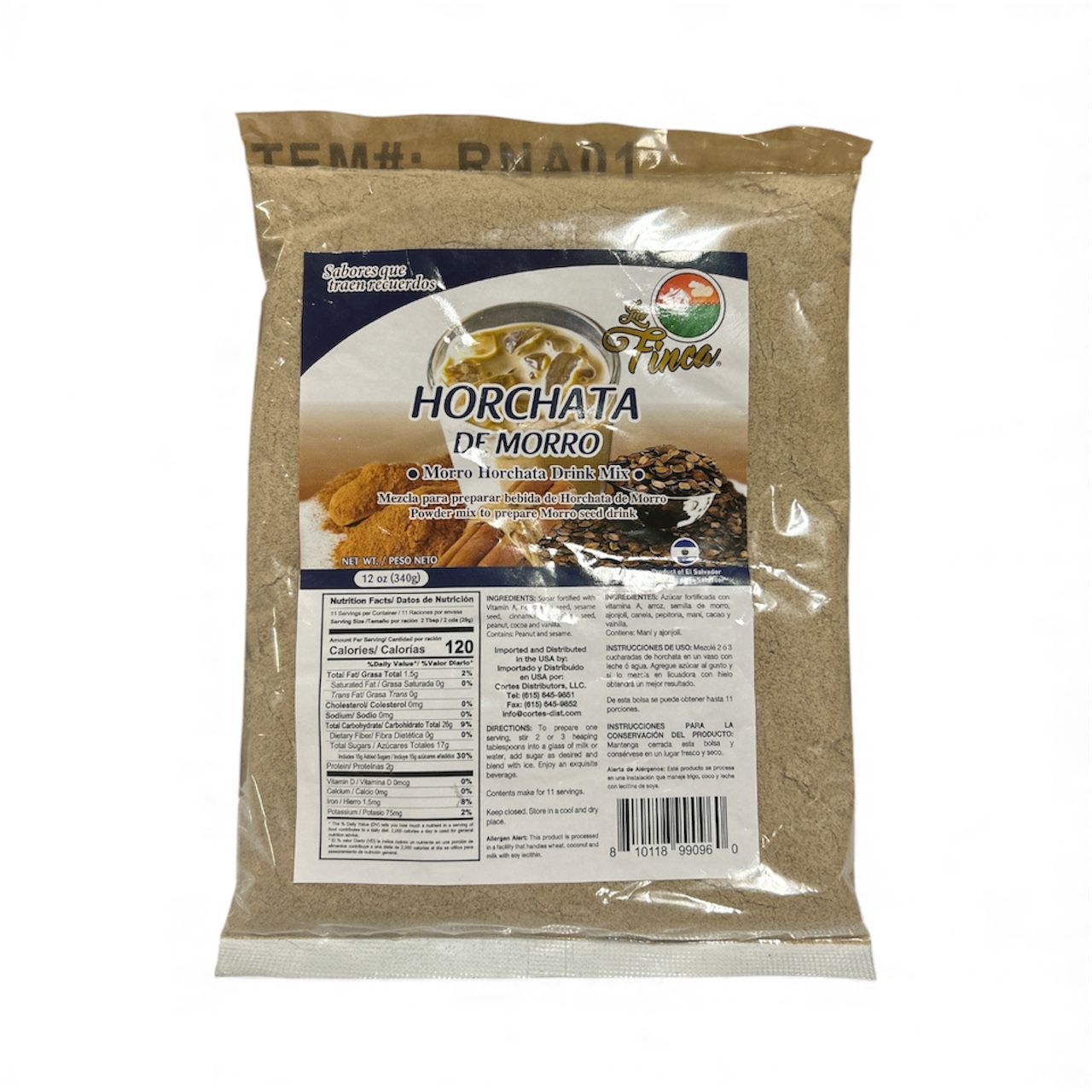 Horchata de Morro 12 oz - La Finca