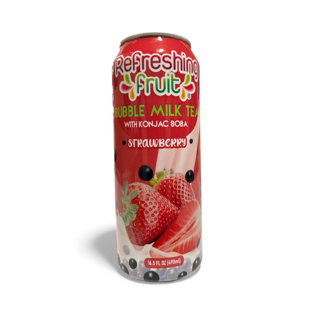 Bubble Milk Tea sabor Fresa 490 ml - Refreshing Fruit