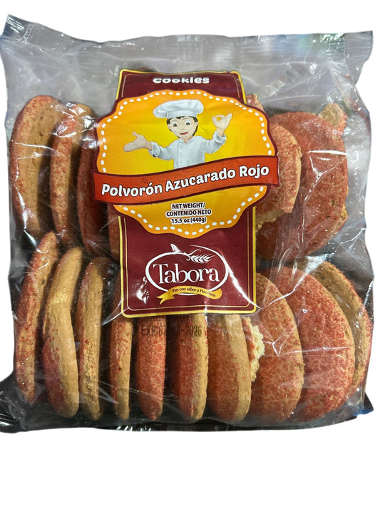Polvoron Azucarado Rojo 440gr - Tabora