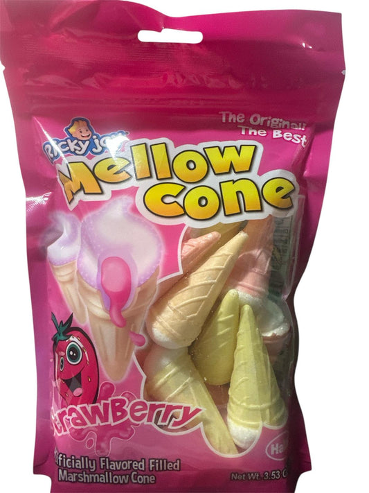 Mellow Cone (cono de Marshmallow sabor Fresa)