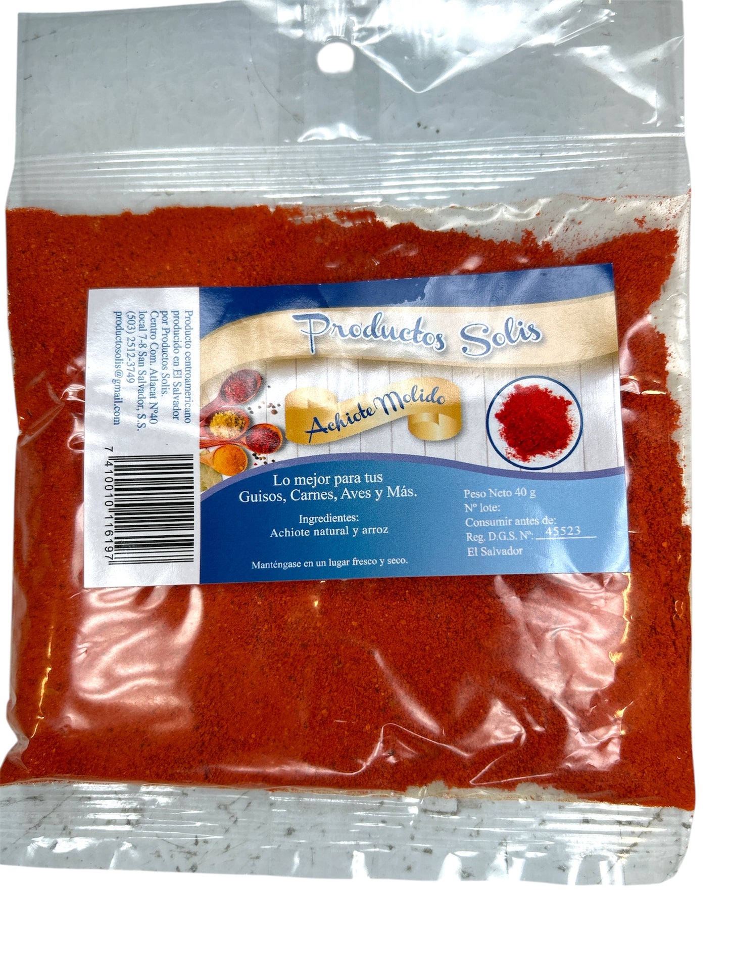 Achiote Molido 40 gr | Solis
