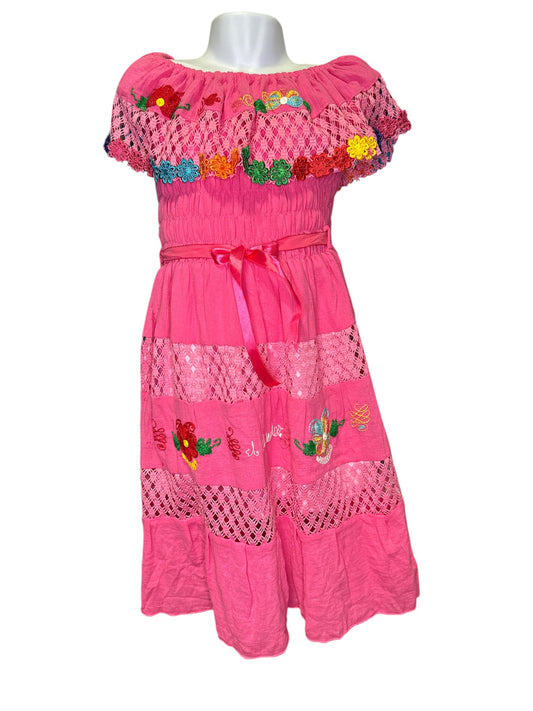 Vestido Veranero de Niña 1 a 14 años de edad - rosado