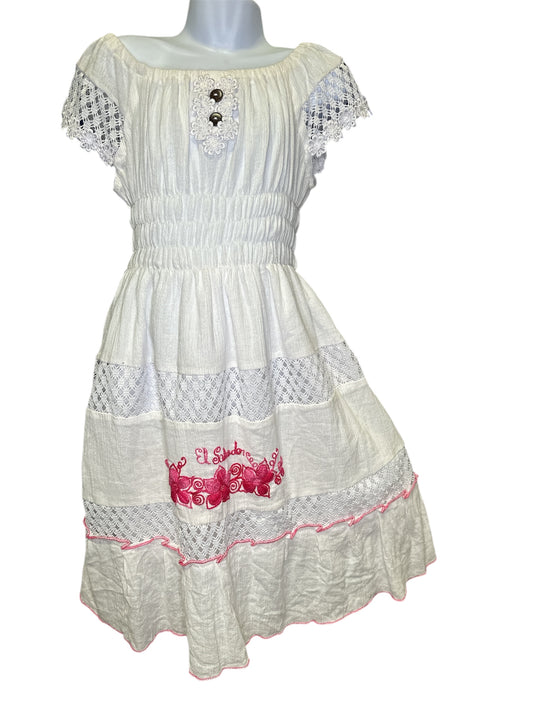 Vestido Veranero de Niña 1 a 14 años de edad - Blanco