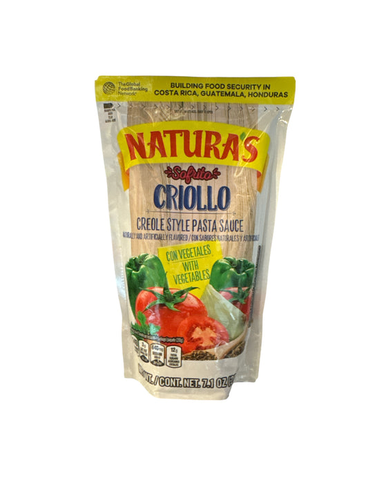 Salsa Naturas Criollo con Vegetales