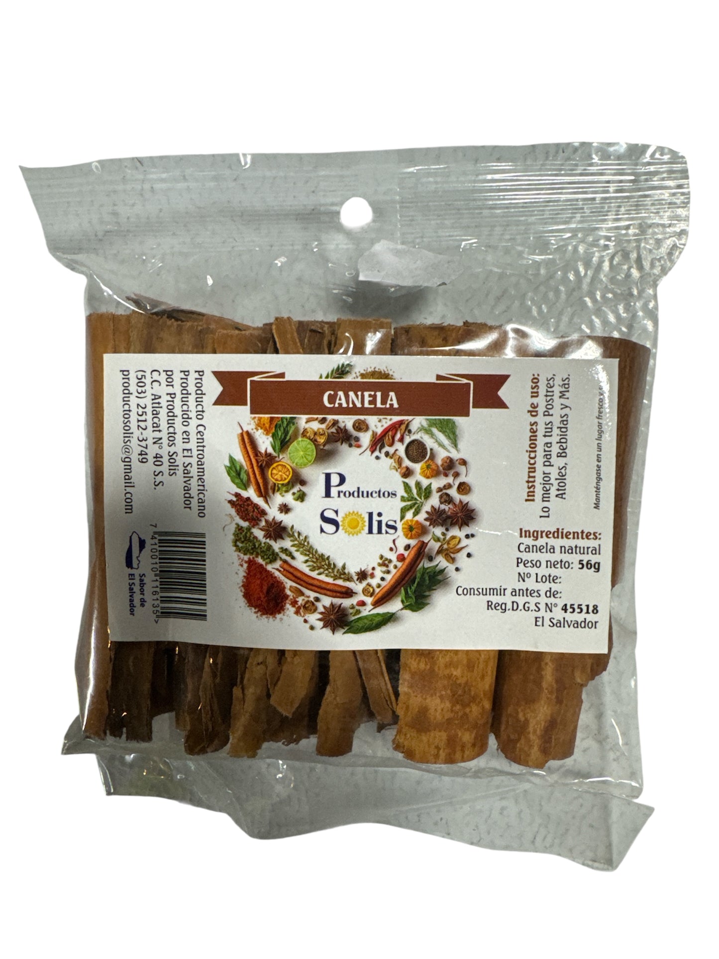 Canela en Rajas 56gr - Productos Solis