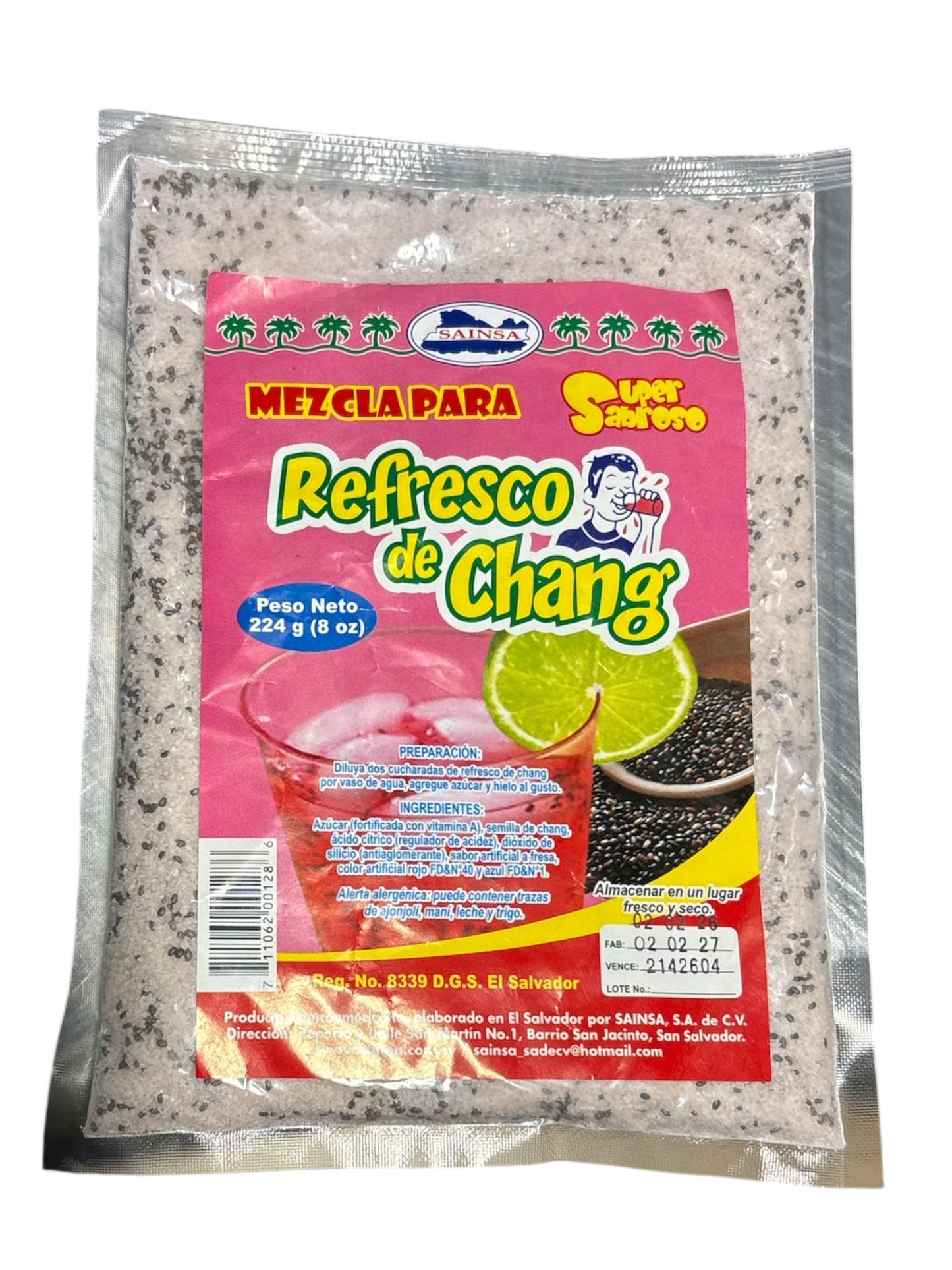 Mezcla para Refresco de Chan 224gr -  SAINSA