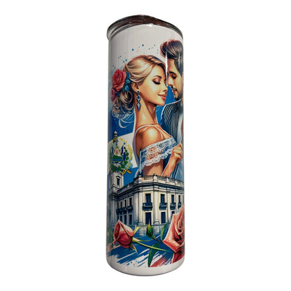 Vaso de El Salvador 20 oz (incluye pajilla y lavador de pajilla)