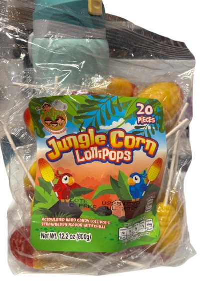 Jungle Corn Lollipops 20 piezas
