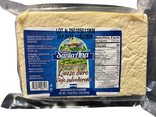 Queso Duro Salvadoreño finca Santa Ana 340gr