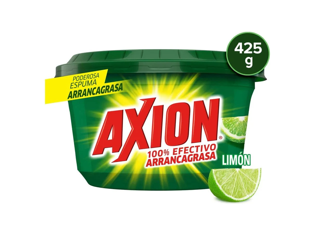 Lavaplatos Axion Limon en crema  - 425 gr