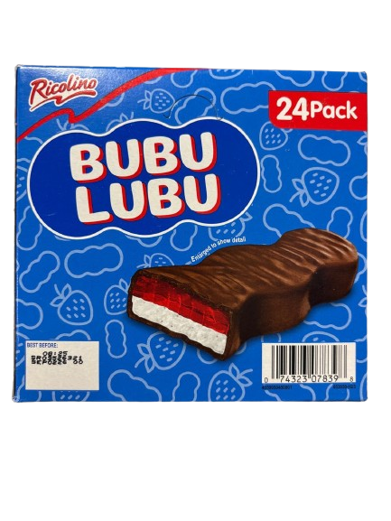 Chocolate with Strawberry and Marshmallow Bubu Lubu 24 pack