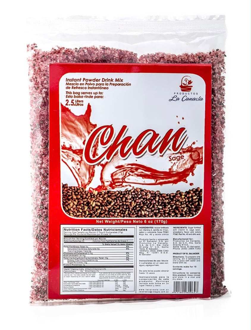 Mezcla en polvo refresco de CHAN