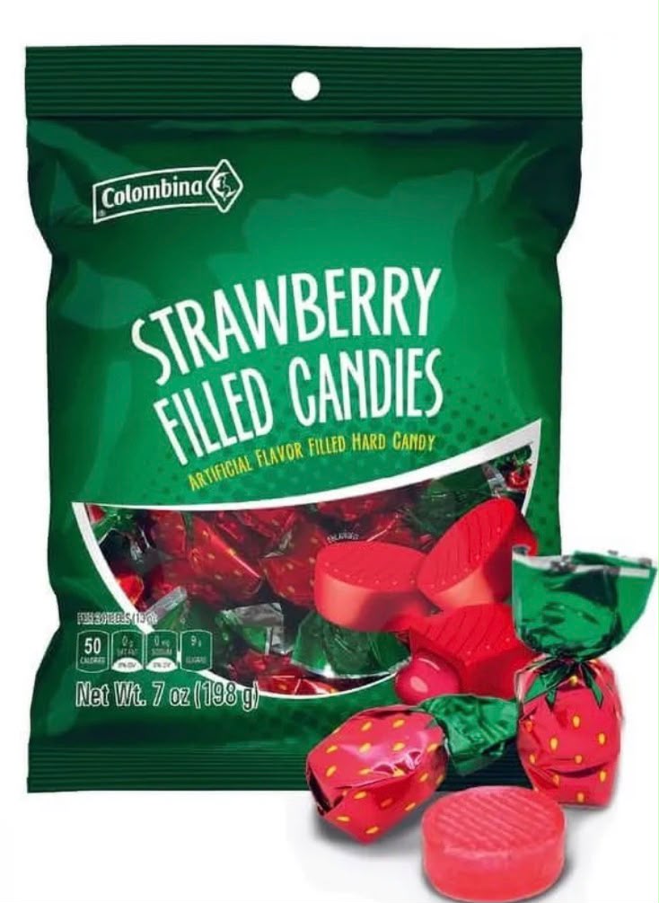 Dulces de fresa Colombina