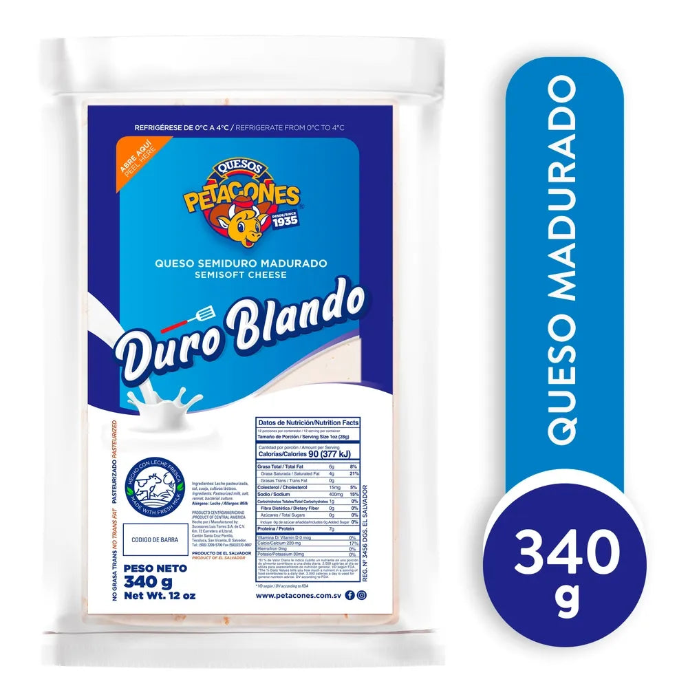 Queso Petacones Duroblando 340grs