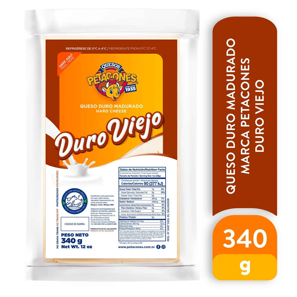 Queso Petacones Duroviejo 340grs