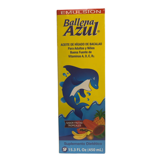 Emulsion Ballena Azul frutas tropicales 450 ml
