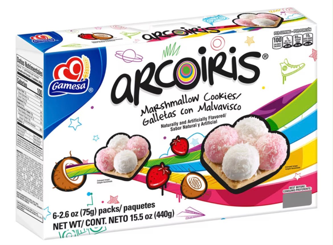 Galletas Malvavisco Arcoíris Caja