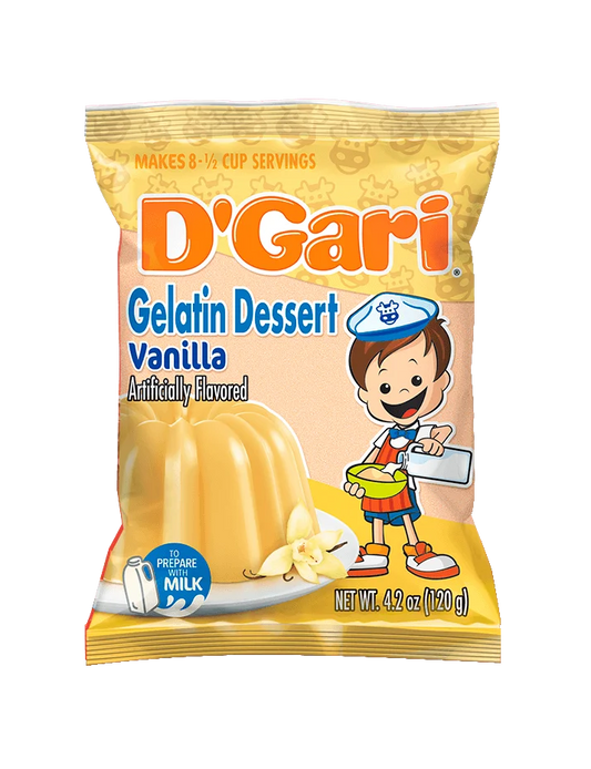Gelatina en leche de vainilla D´Gari 120g