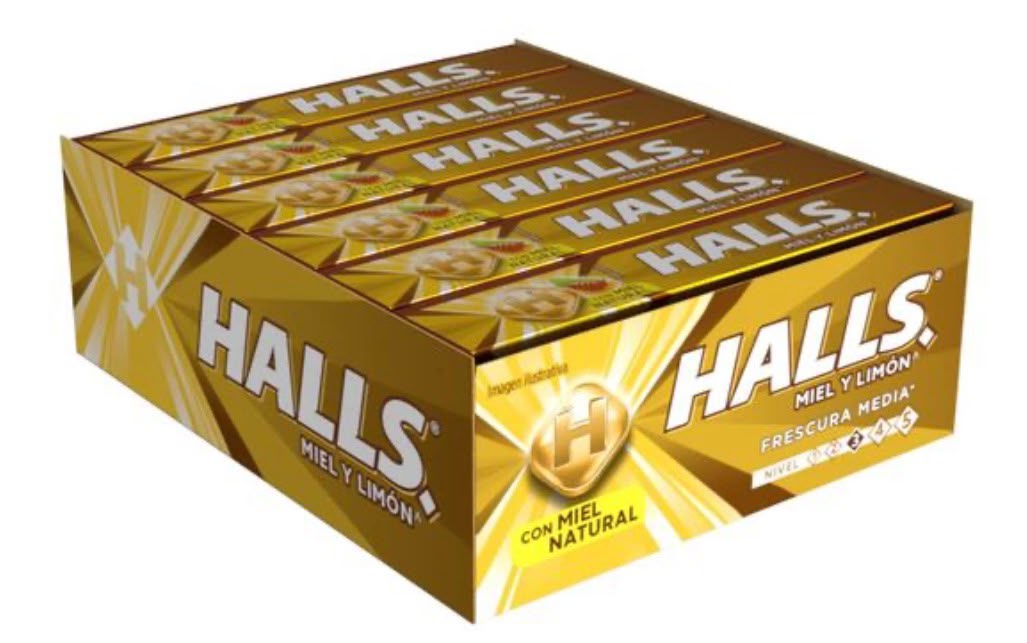 Caja Halls miel y limón