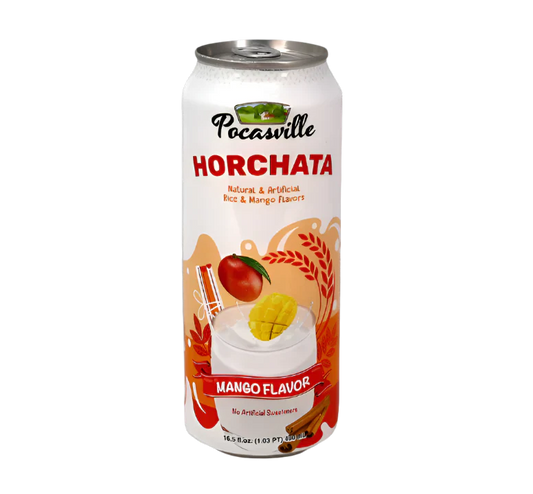 Horchata de Arroz sabo MANGO 490ml. Pocasville