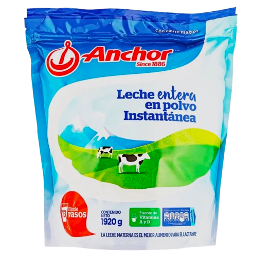 Leche entera en polvo instantánea ANCHOR
