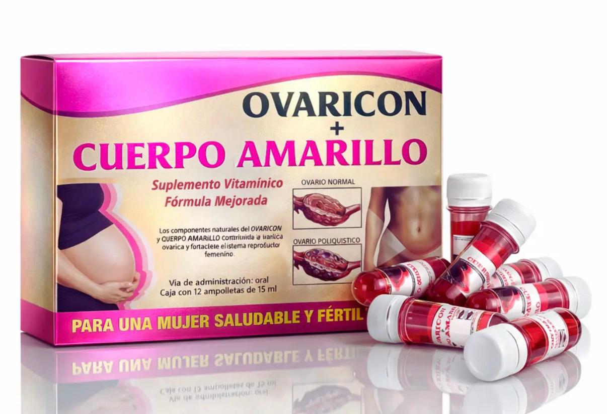 Ovaricon cuerpo amarillo suplemento vitaminico