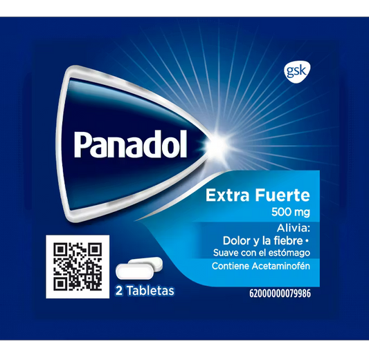 Panadol Extra Fuerte - sobre de 2 tabletas