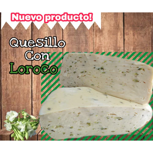 Quesillo con Loroco para pupusas - 1 lb