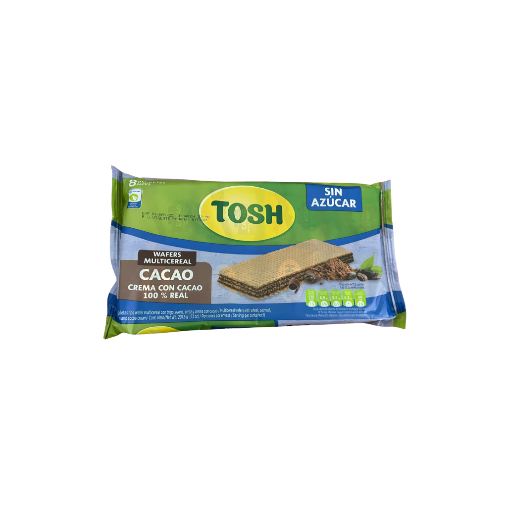 TOSH Wafers Multicereal CACAO sin azúcar